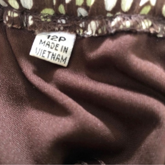 Polka Dots Light Polyester Midi Skirt Size 12P - Picture 2 of 5